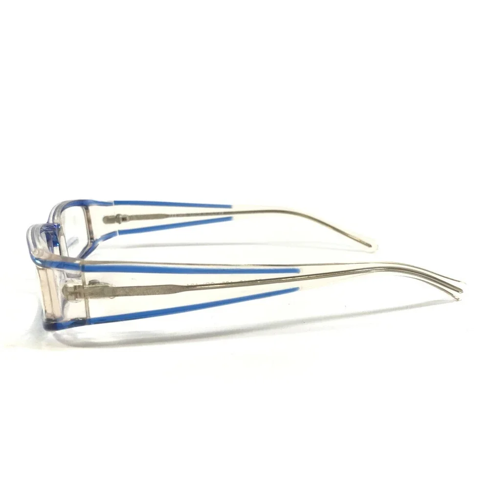 Vintage SEE Eyeglasses Frames 2608 COL. 104 Blue Clear Striped 56-13-135
